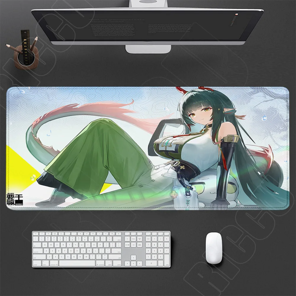 Neues Arknights Endfield Zhuang Fangyi HD-Mauspad XXL, großes, süßes Anime-Tastaturpad für Gamer, Kawaii-Girl-Gaming-Schreibtischunterlage zum Schutz des Teppichs – Detail 24