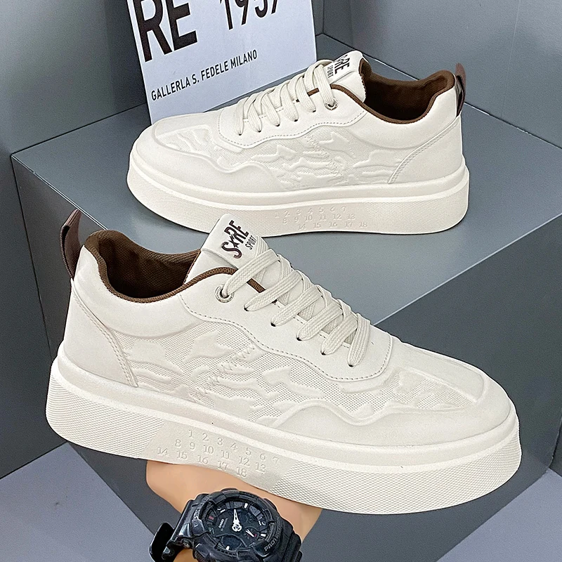 Men\'s Natural Leather Sneakers Man Trend 2024 Men Shoes for Low Price Shoe on Sale and With Free Shipping Social Shoe Male Women