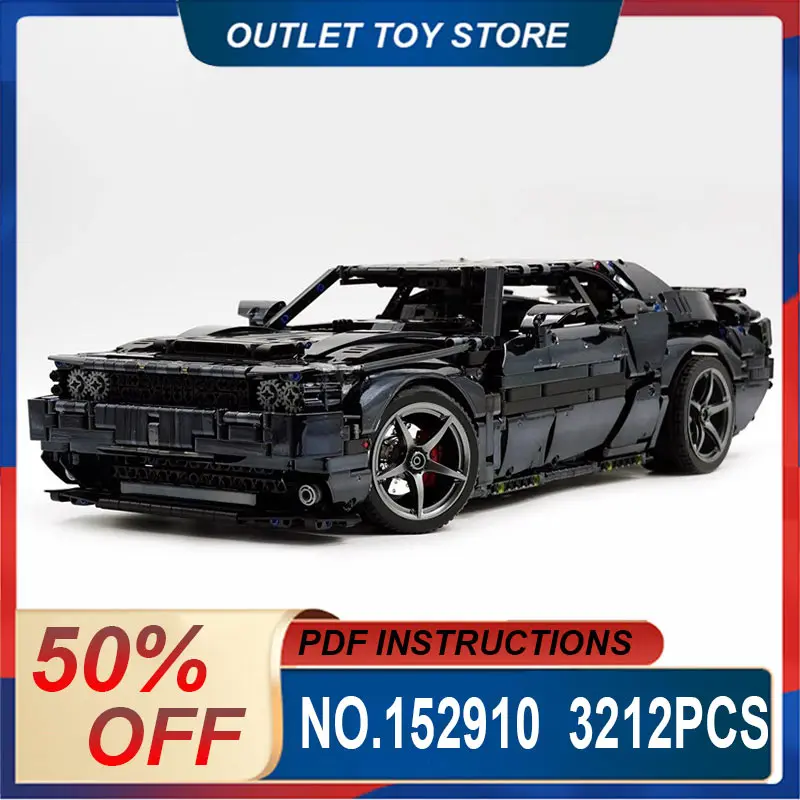 

Новая техническая MOC-151910, черная модель автомобиля Super Sprots, ограниченная серия, строительные блоки, кирпич, сделай сам, роскошные и воображающие