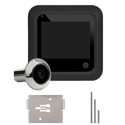 Timbre con estilo ojo de puerta de 145 grados, visor de cámara, pantalla LCD a Color de 2,4 pulgadas, timbre Digital, timbre electrónico para exteriores, ojo de gato