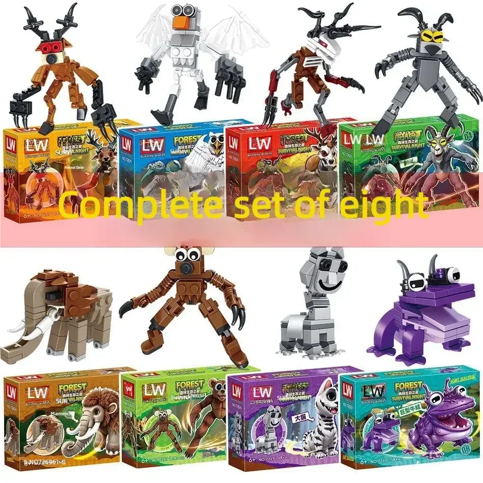 

99 Nights In The Forest Deer Block Toy Animal Owl Figure Assembly Model Educational Toy Hallowee Gift