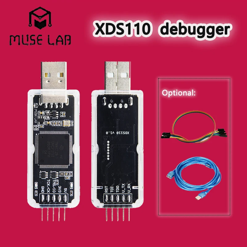 

XDS110 downloader debugger simulator TI DSP/MCU C2000 overcurrent electrostatic protection no driver reaulired