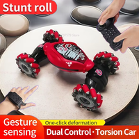 4WD RC Drift Car With Music LED Lights 2.4G Gesture Remote Control Stunt 360° Rotating Climbing Toy Gift For Kids Teens Adults