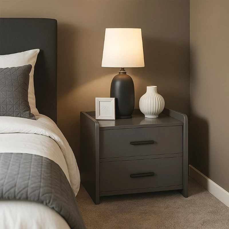 

Bedside table simple modern home bedroom rack simple storage edge few small table locker