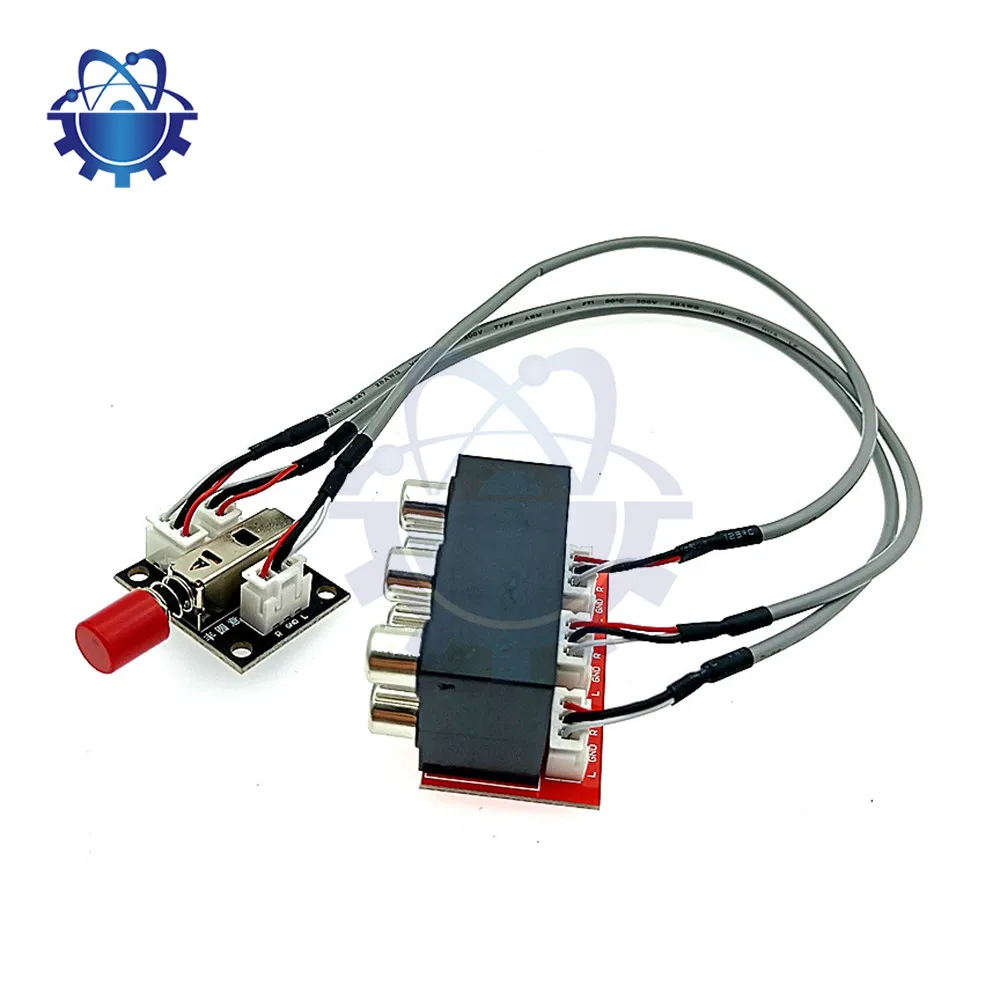 DIY Kits Audio Switching Board Audio Input Signal Selector Relay Module Signal Input Non-Common-Ground Mechanical Switch Type