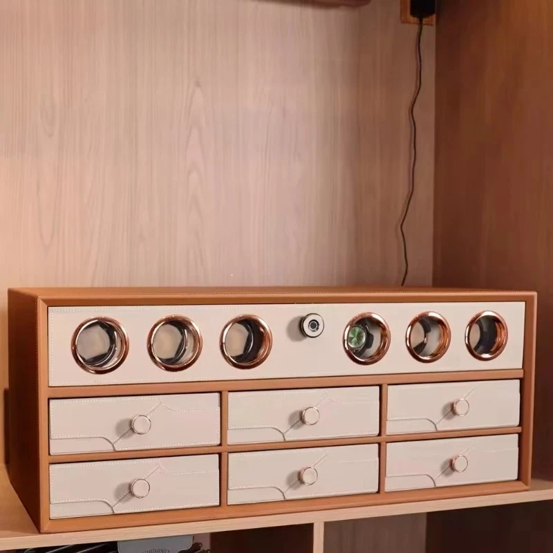 Watch Shaker Luxury Home Design Wardrobe Closet Hardware Watch Jewelries Storage Smart Fingerprint Safe Box Watch Winder