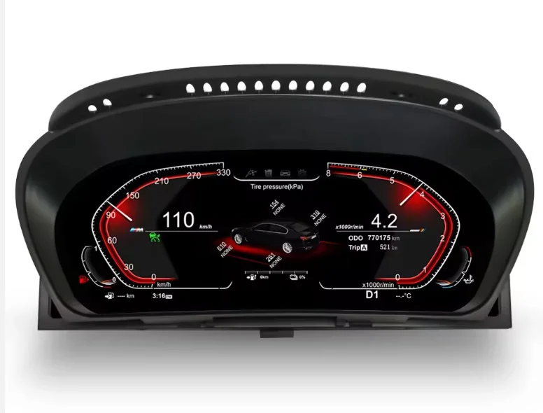أحدث أداة العنقودية الرقمية للسيارة الأصلية لعام 2024 لسيارات BMW X5 E70 F15 2006-2017 مشغل لوحة القيادة LCD عداد السرعة #3
