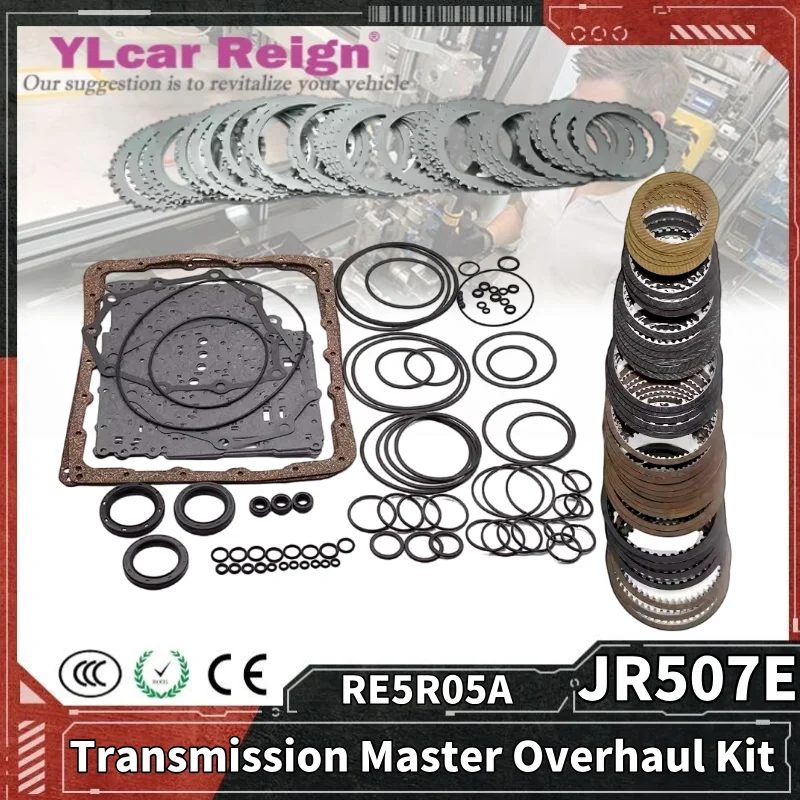 

RE5R05A JR507E Automatic Transmission Master Overhaul Friction Plates Rebuild Repair Kit Discs For Nissan INFINITI HYUNDAI KIA