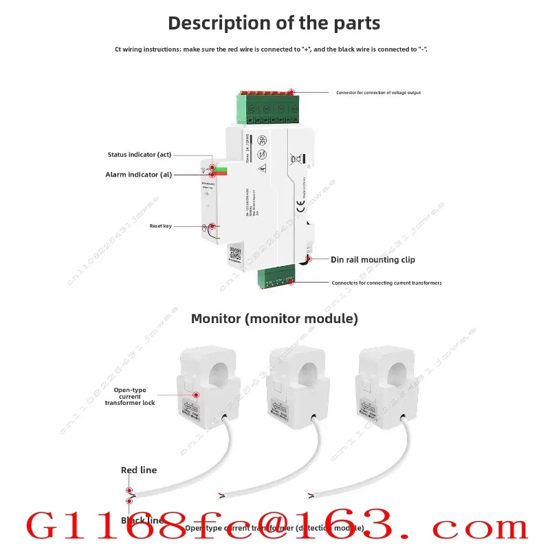 Intelligent Power Sensor Remote Detection Current Power Voltage Power Alarm
