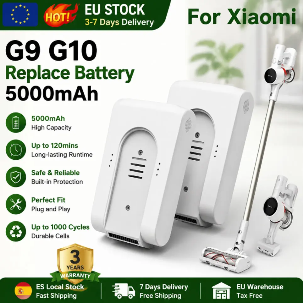 25,2V 5000mAh Akku für Dreame G9 G10 T10 T20 V12S, Kabelloser Staubsauger Li-Ionen Ersatzakku
