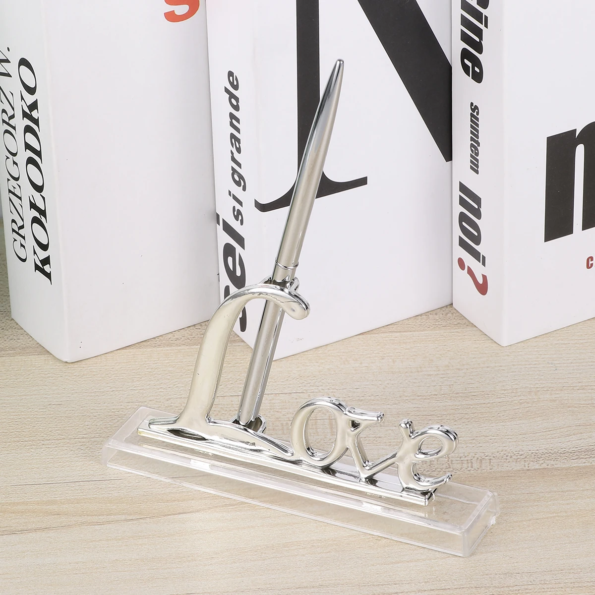

Signature Pen Anniversary Birthday Bride Shower Party Guest Wedding Metal Signing