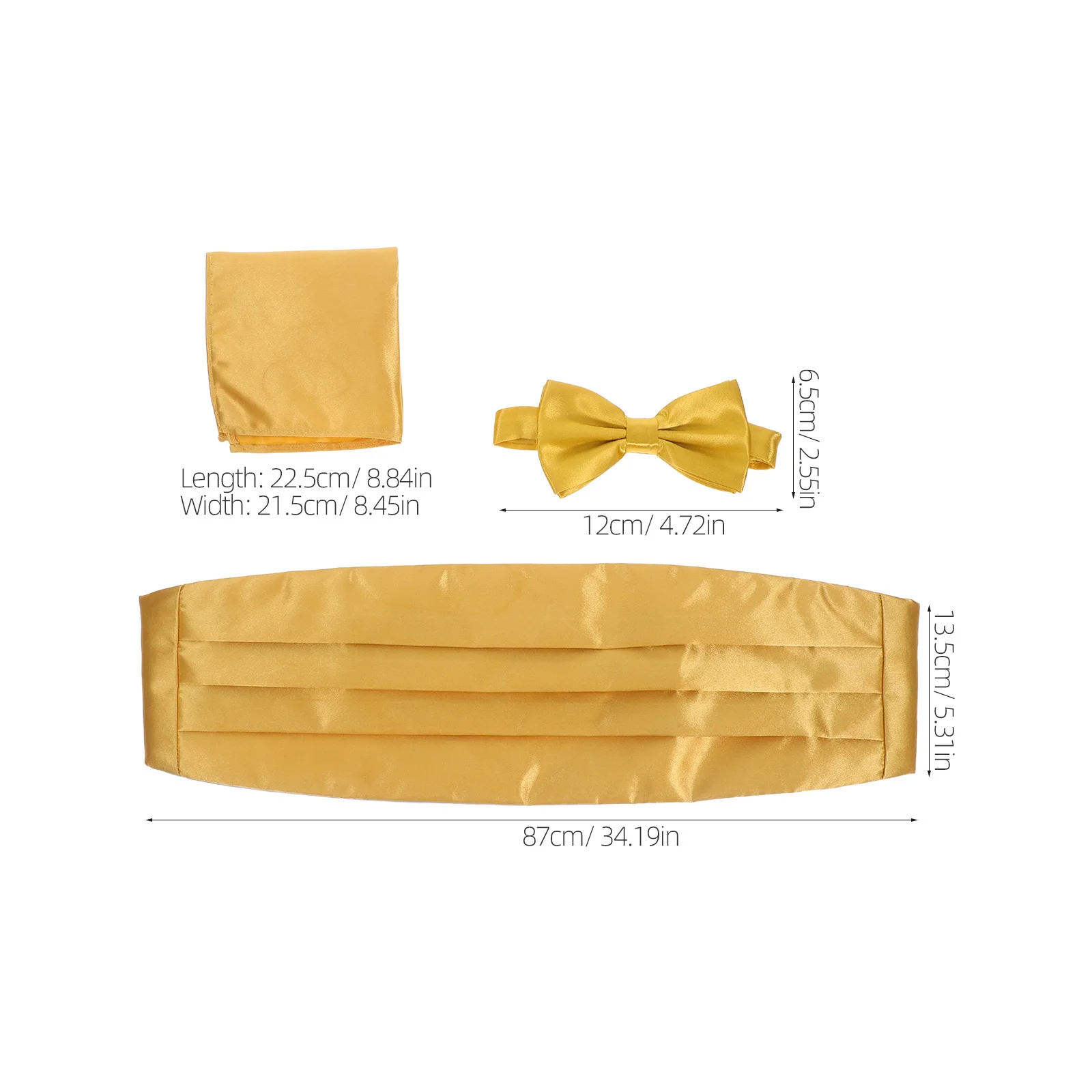 1 مجموعة الرجال الرسمي بووتي مجموعة الذهبي Cummerbund جيب مربع ل سهرة حفل زفاف البدلة اكسسوارات صدرية منديل #2