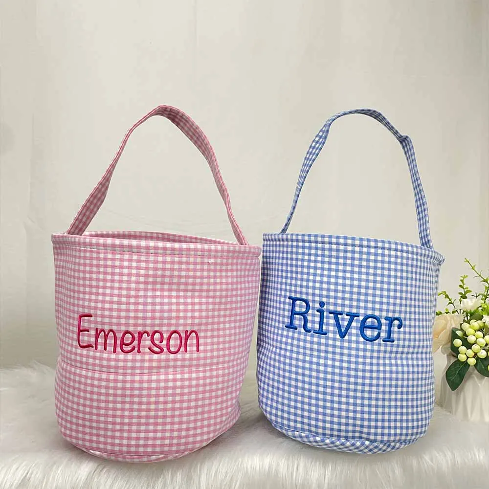 

Personalized Egg Hunt Basket for Children, Bunny Rhappy Easter Party, Baby Girl and Boy, First Easter Gift Bag, Custom Name