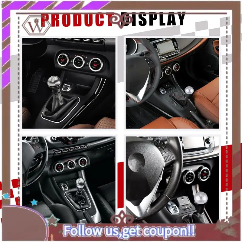 

A57E-6 Speed Matte Gear Shift Knob Cap Cover Shifter Lever Handball Case Cover For Alfa Romeo Giulietta 2010-On 55346345