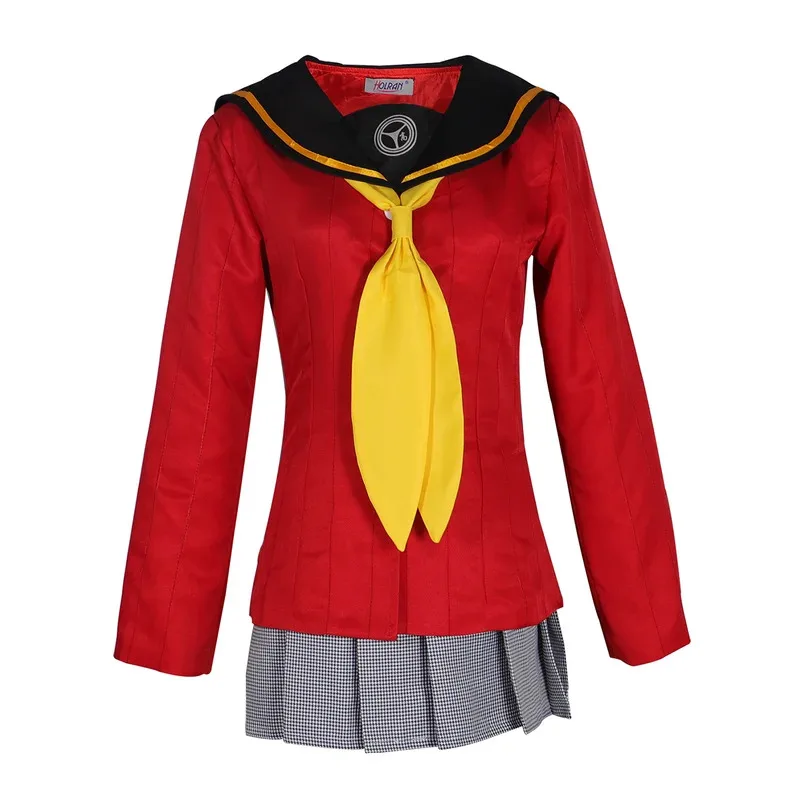 

Hemixush Anime Persona Cosplay Amagi Yukiko Costume Party Uniform Full Set Female JK Suit