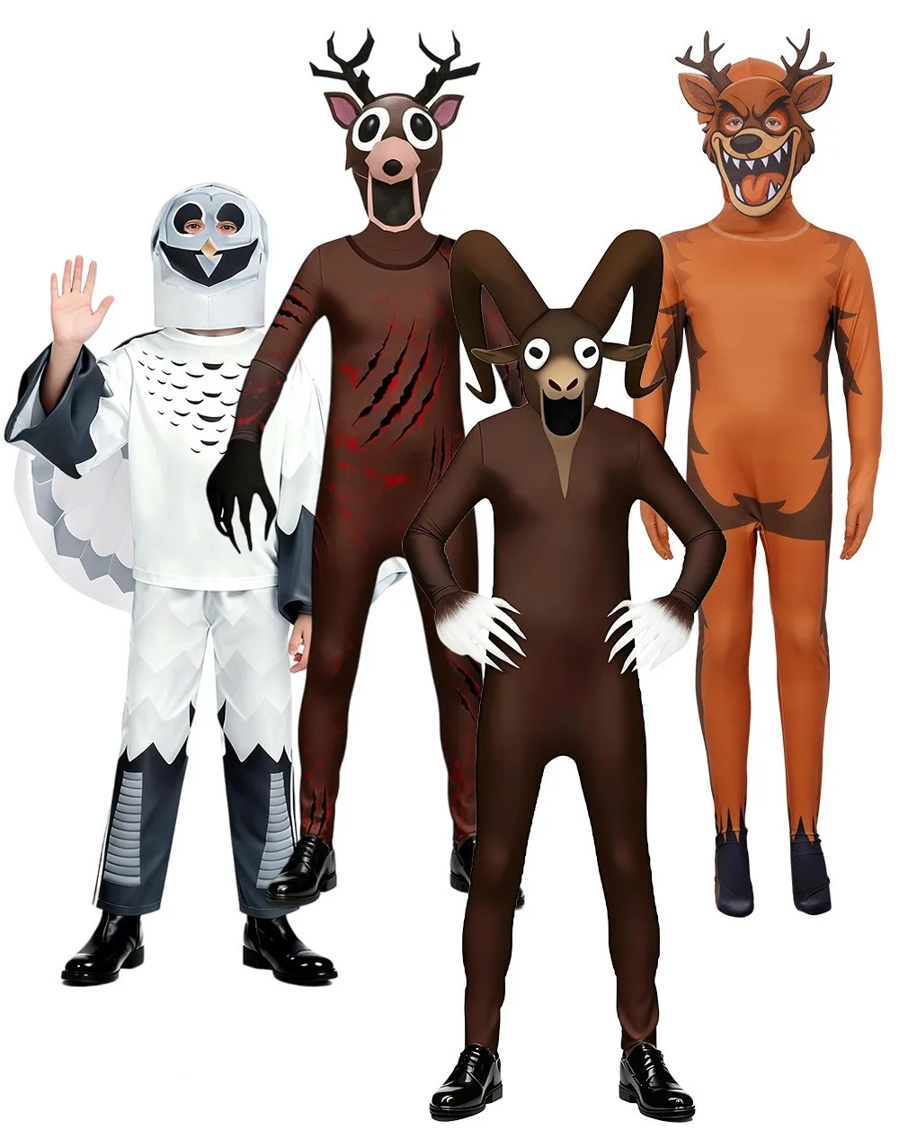 

Костюм лесного оленя, боди с маской, 99 ночей, олень, монстр, ужас, игровой наряд, костюм Пурим, косплей, карнавальная вечеринка