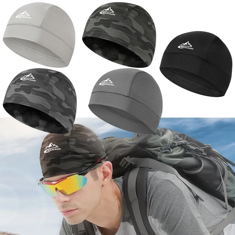 

Quick Dry Cycling Cap Motorcycle Helmet Liner Bike Summer Riding Anti-Sweat Hat Mesh Fabric Inner Cap For Running Fitness Yoga