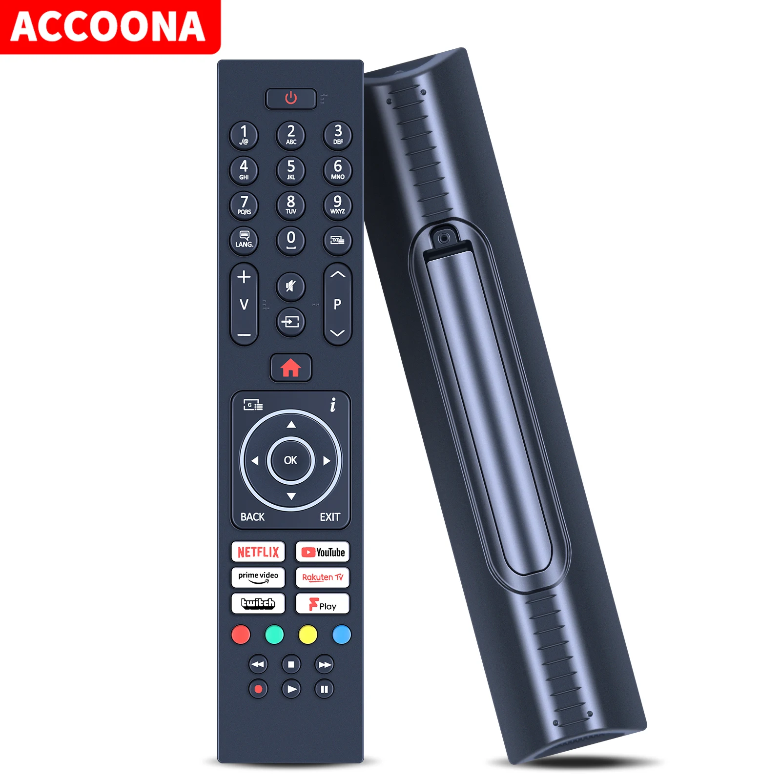 RC45137P Smart HD TV Fernbedienung für Logik/Nordmende/Techwood/Luxor LUX0143010 LUX0165005/01 L32SHE22 ARTX55UHD 65AO11UHD LED