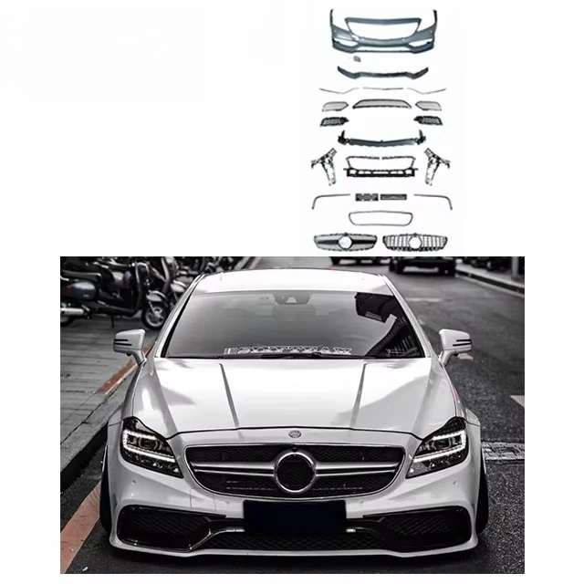 

For Benz W218 Upgrade CLS63 Body Kit With Front Bumper Rear Bumper Grille Diffuser