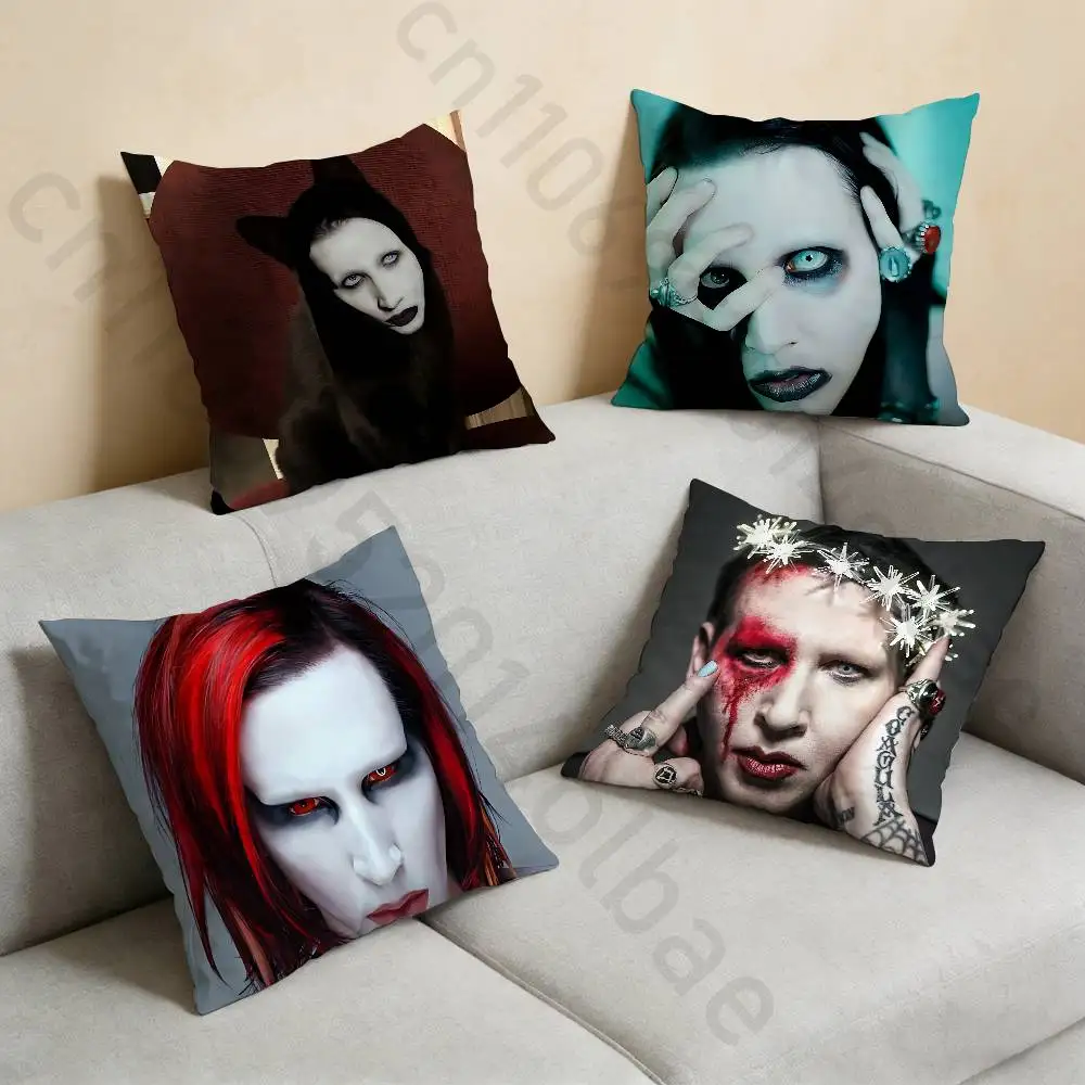 

M-MarilynS M-MansonS Pillow Case Sofa Living Room Bedroom Headboard Backrest Cushion Square Cushion Nap Time