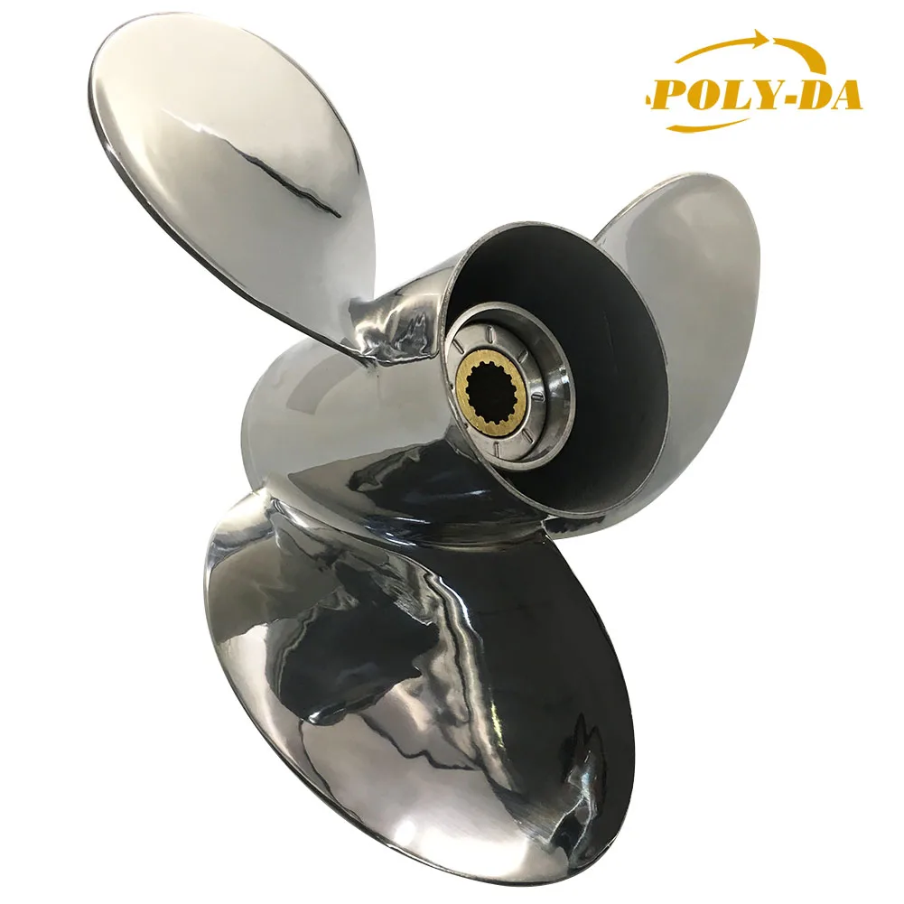 60-140HP 13X19 STAINLESS STEEL BOAT OUTBOARD PROPELLER Marine Propeller For TOHATSU&NISSAN Engine HZW1-58130-V03