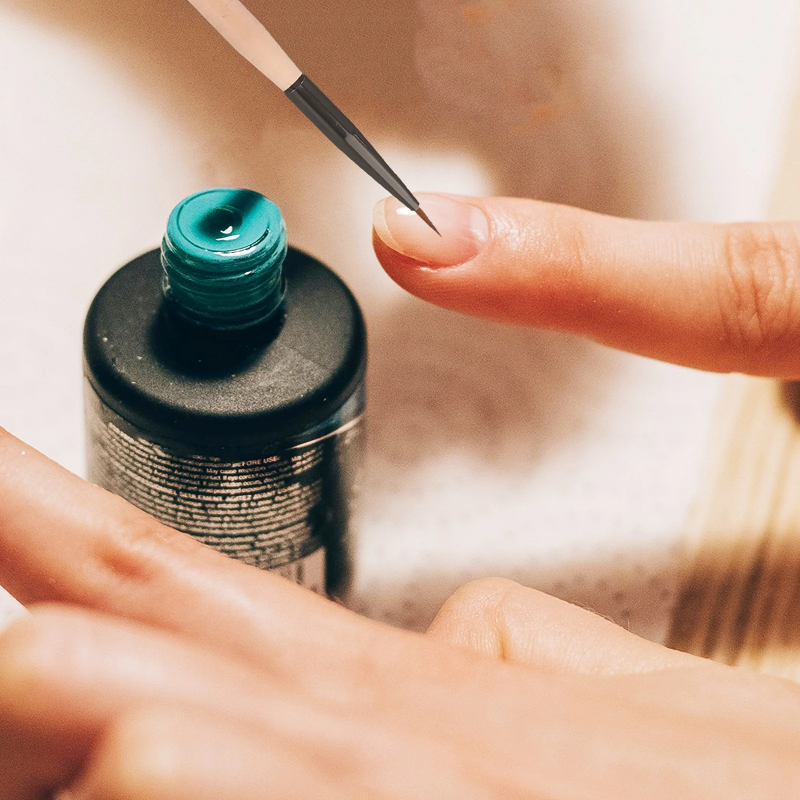 

9pcs Nail Art Pen Set Amber Brushes for Gel Polish Flower Design Manicure Accessories Nail Supplies Tools