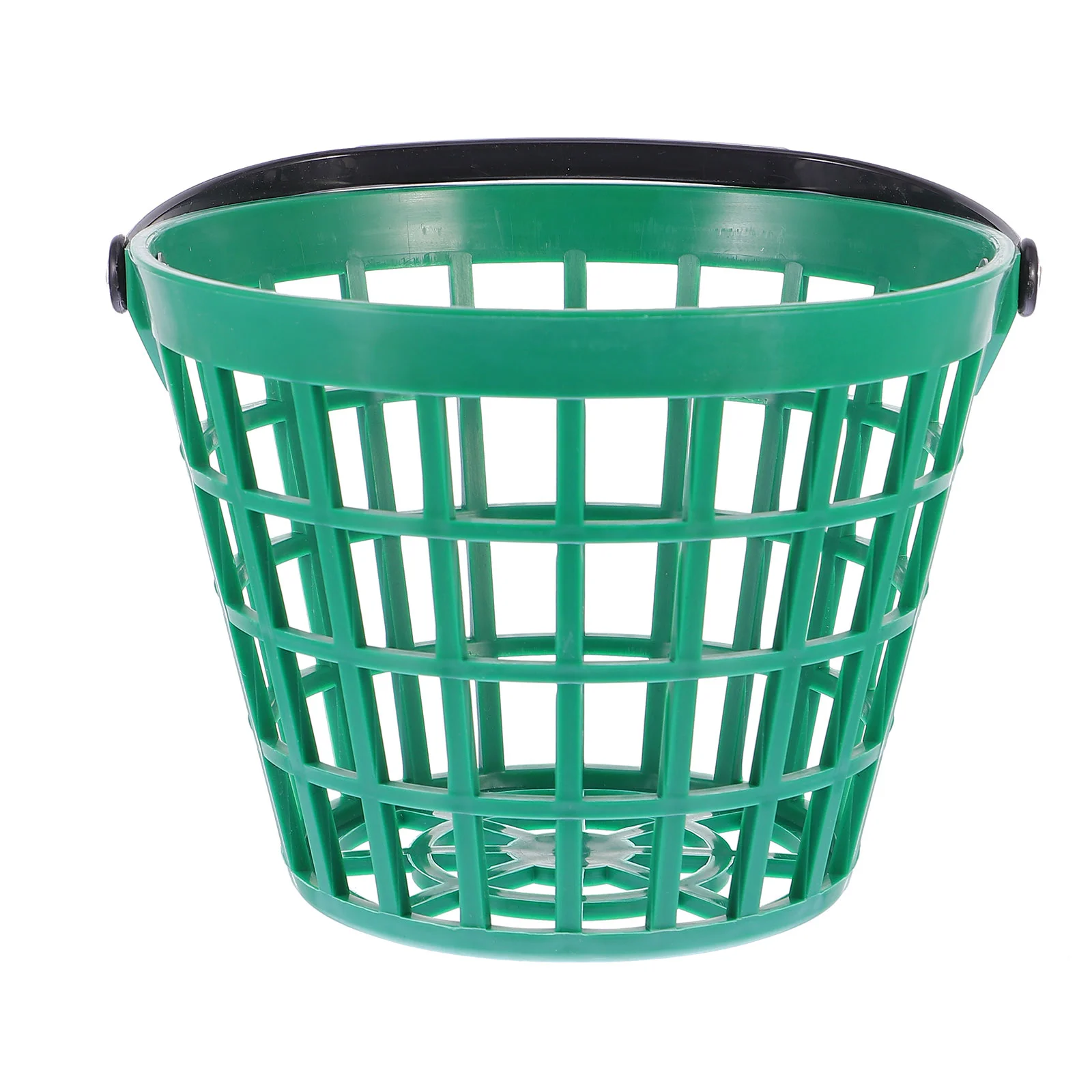 Golf Basket Handle Ball Bucket Metallic Line Range Baskets Outdoor Balls Nylon Storage Container Child Carrying Buckets
