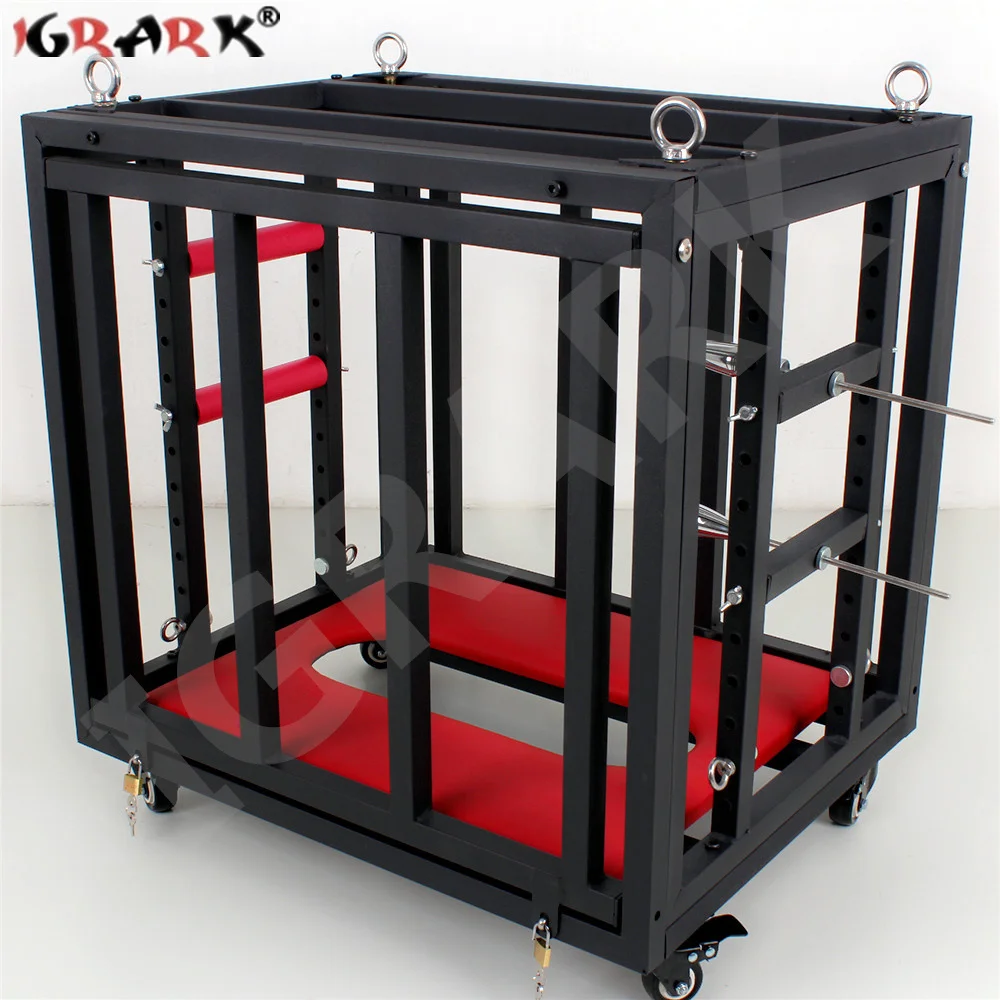 BDSM Bondage Sex Furniture Couples Roleplay Slave Torturing Dog Slave Cage Inflatable Sex Sofa Restraint Bracket Adult Products