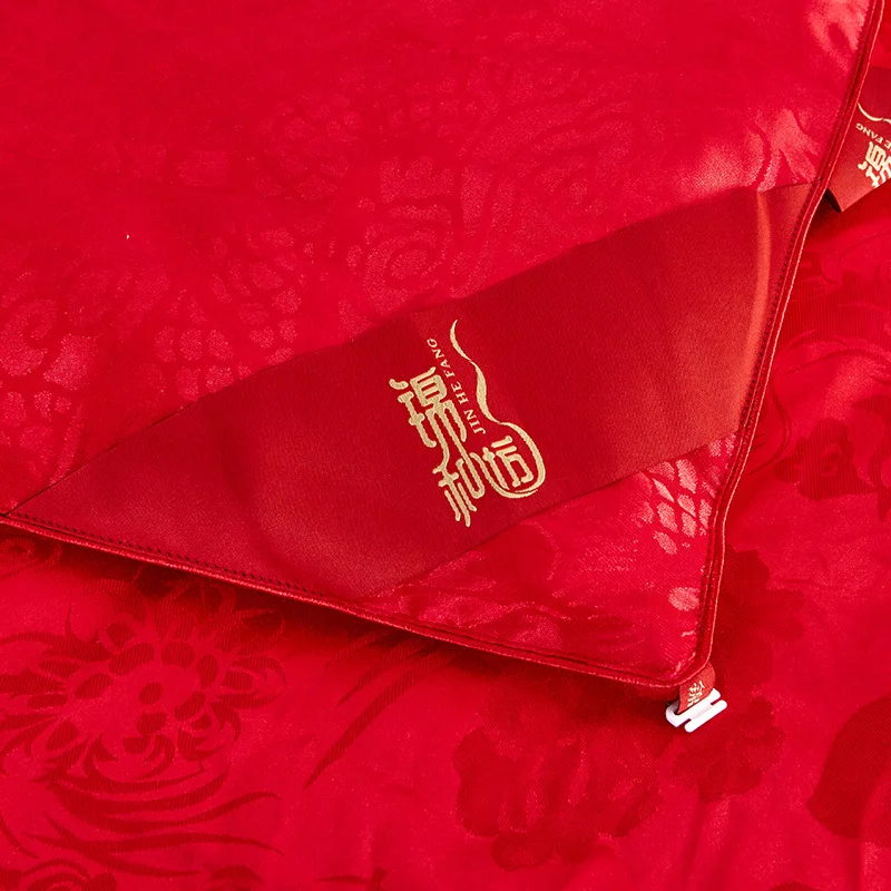 

100% шелк тутового шелкопряда был женат, счастливый, Красный, 100 сыновей, Дракон и Феникс, кондиционер, матери, зимнее одеяло