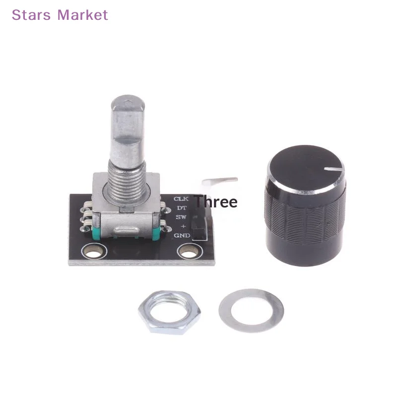 New KY-040 360 Degree Rotary Encoder Module With Push Button 20 Pulse 5VBrick Sensor Modules For  Or DIY Electronics