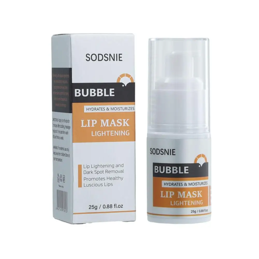 Bubble Brightening Lip Mask Nourishing Repairing Lip Whitening Pigment Lines Lip 25G Resist Removing Cracks Care Lighten Dr P9C4