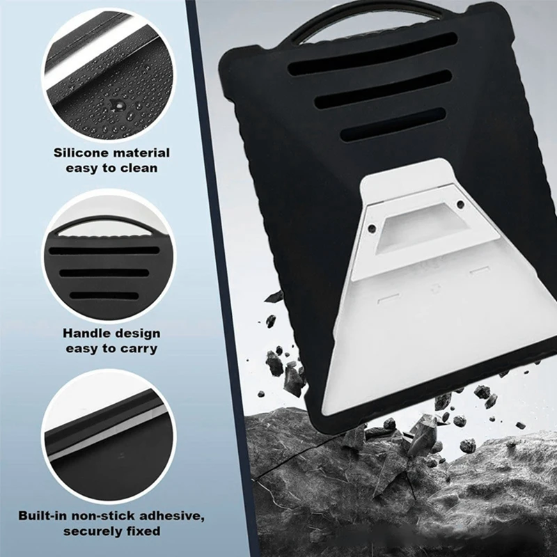 BAAG-Per Starlink Mini Custodia protettiva in silicone Custodia protettiva antiurto e antigoccia da viaggio a copertura totale