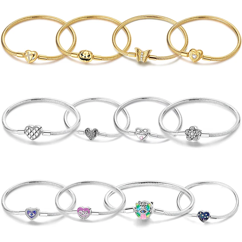 Neues Armband aus 925er Sterlingsilber mit herzförmigem Schmetterlings- und Blumenmotiv, Zirkonia, für Damen, modisch, Geburtstag, Hochzeit, Party, Schmuck, Geschenke