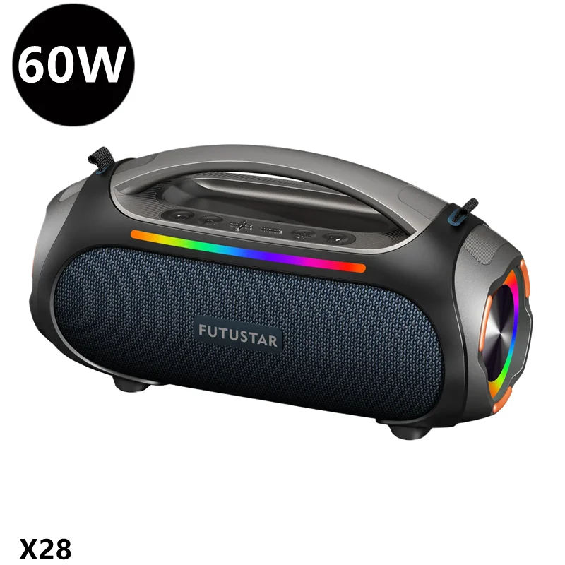 

New Super Powerful Bass Boombox Outdoor Waterproof Subwoofer TWS Party Speakers Support TF Card USB Drive AUX Microphone Input