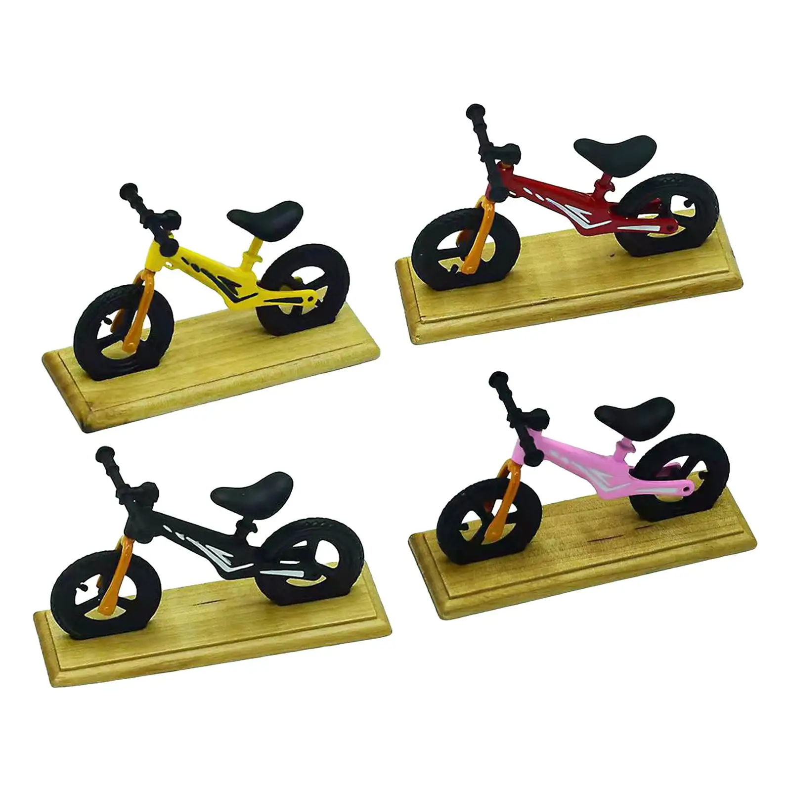 Miniature Bike Toy Mini Bike Toys Mini Props for Dollhouse Trains Railway