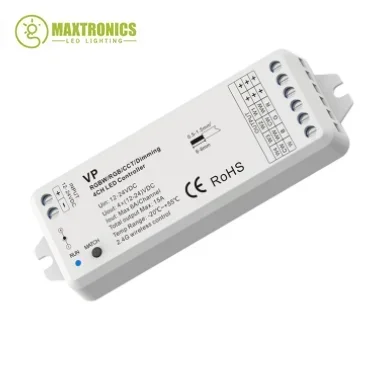 Imagem -06 - Única Cor Cct Led Dimmer Controller v3 vp V5-m Rgbw Rgb Mais Cct 12v cv rf 2.4g 4ch Dc1224v v1 v2