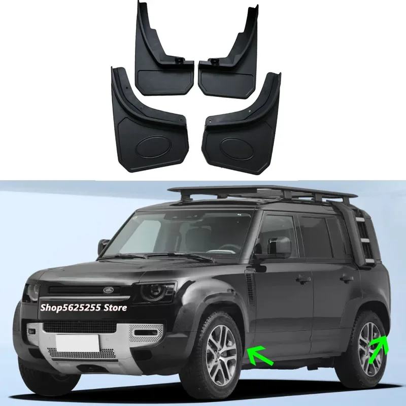 

Car Fender Mudflap for Land Rover Defender 90 110 2020-2025 Accessories Front Rear Mud Flaps Guard Splash Flap Mudguards