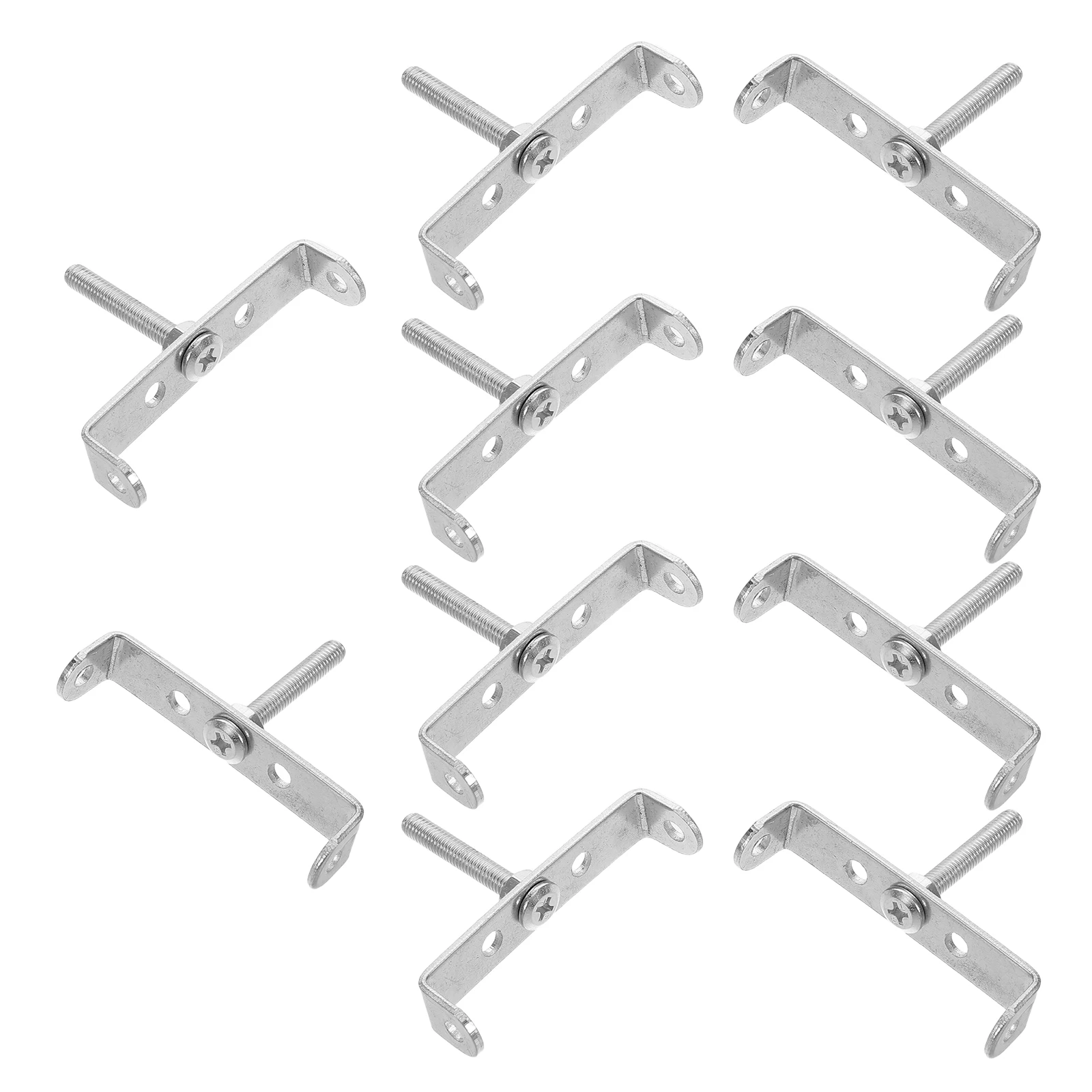 

10 Pcs Rope Buckle Bicycle Shelf Conversion Iron Bike Cargo Bracket Adapter with Screws