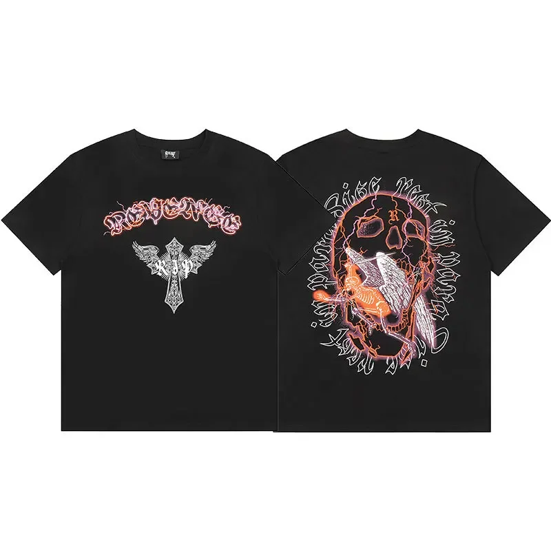 

American High Street Niche Fashion Brand Summer Cotton Loose Casual Male Couple FOG Short-sleeved Quality T-shirt Top