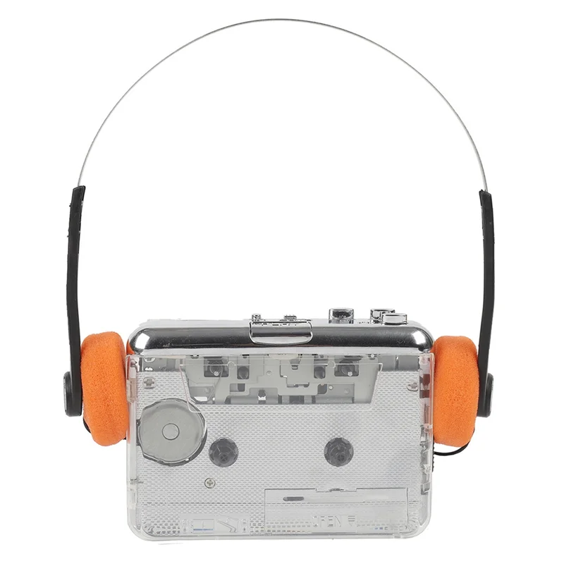-A90P TON010B Tape Music Player Portable Tape Recorder Cassette Player Transparent USB Cassette Capture To MP3 Format To Mp3