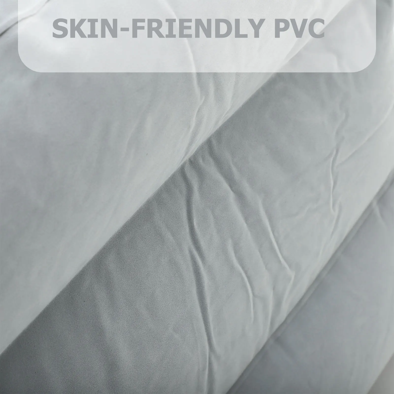 Inflatable Foot Rest Pillow Three Adjustable Height Travel Leg Support Cushion Foot Stool for Flight Train Grey