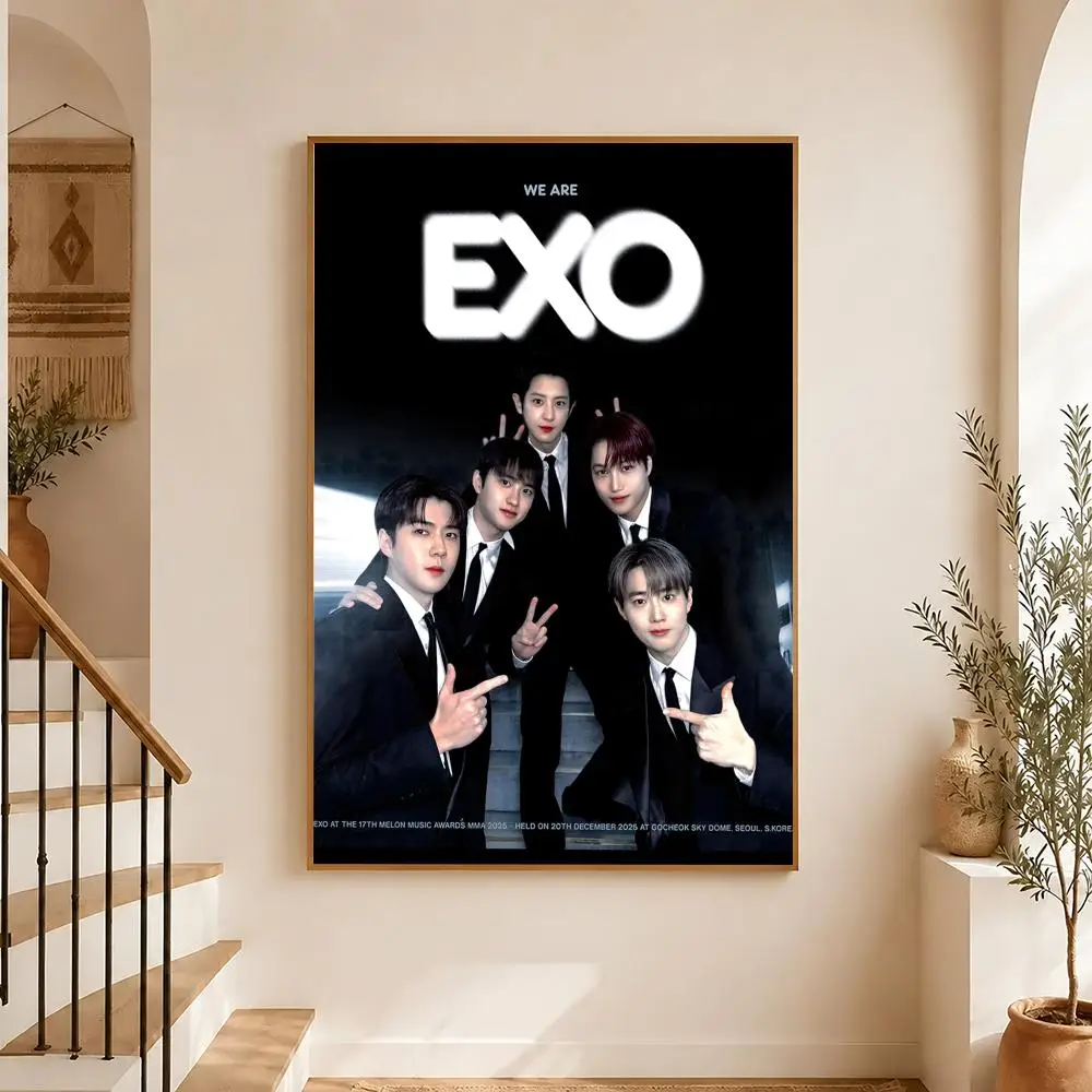 K-Pop Boy Group EXO Poster Poster High Quality Wall Art for Home Office Bedroom Living Room Perfect - view 5