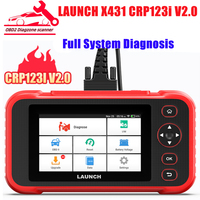 2024 New LAUNCH X431 CRP123i V2.0 Engine ABS SRS Transmission Car Diagnostic Tool OBD2 Scanner 4 System Scan+7 Reset Free Update