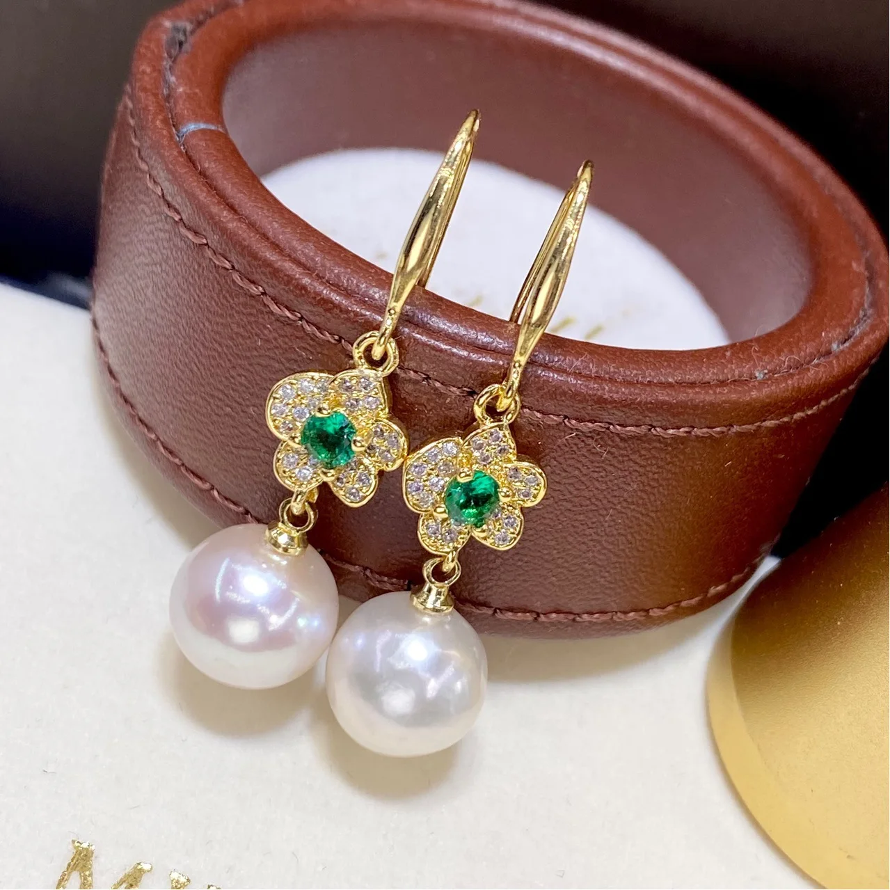 

New 9-10mm & 10-11mm Edison pearl earrings female natural freshwater pearl earrings