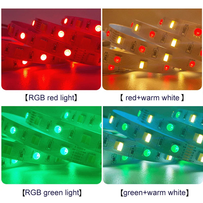 Controlador inteligente ZIGBEE 3,0 5M-20M DC24V 5050 RGBCCT tira de luces LED nocturnas decoración de habitación aplicación Tuya Zigbee/Control de