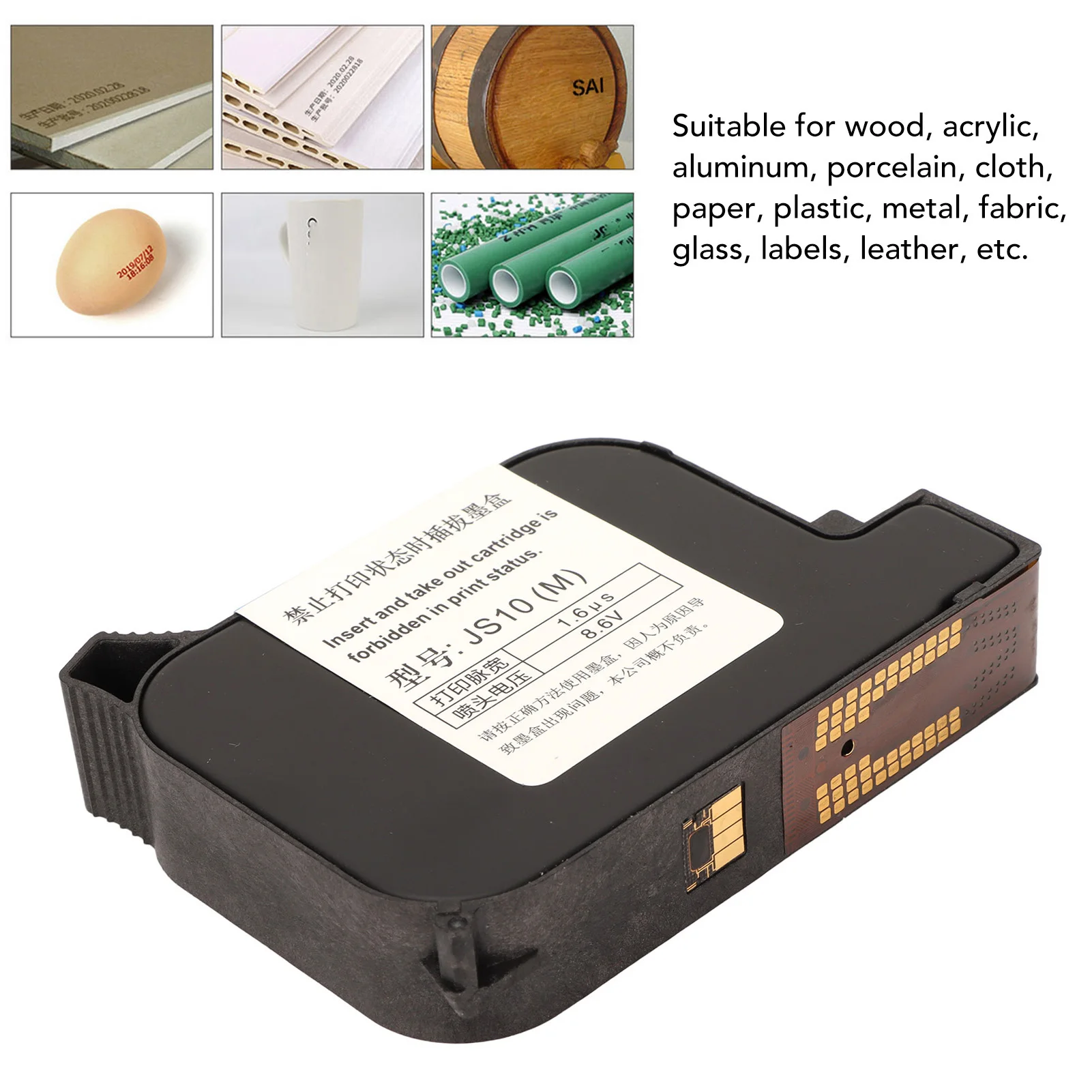 Inkjet Cartridge Quick Dry Original Portable Black Handheld Mobile Printer Ink Cartridge Replacement Handheld Inkjet Cartridge