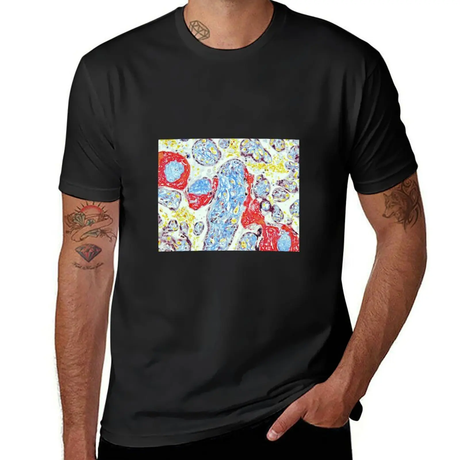 Placenta - Trichrome stain T-Shirt customs custom shirt oversized mens t shirt