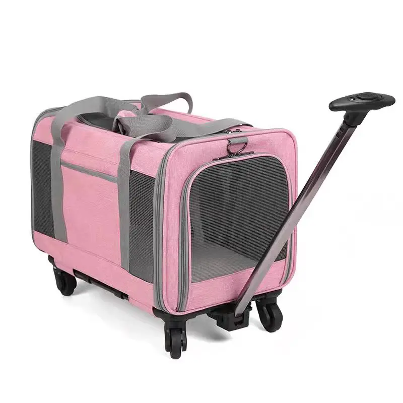 Electrolux-Sac de voyage souple pour animaux de compagnie, approuvé par la compagnie aérienne, chats et chiens, roues parfaites, chariot pliable pour petits et moyens animaux de compagnie