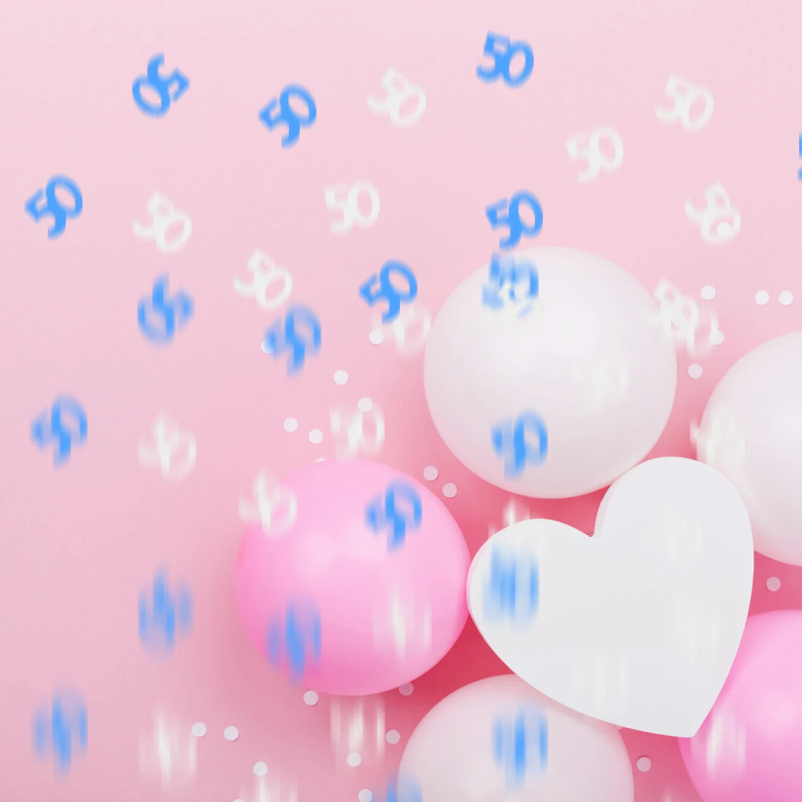 

5pcs 5 Packs Birthday Party Confetti 50 Numbered Table Scatters Premium Sequins For Cake Decor Glitter Supplies Party Decoration