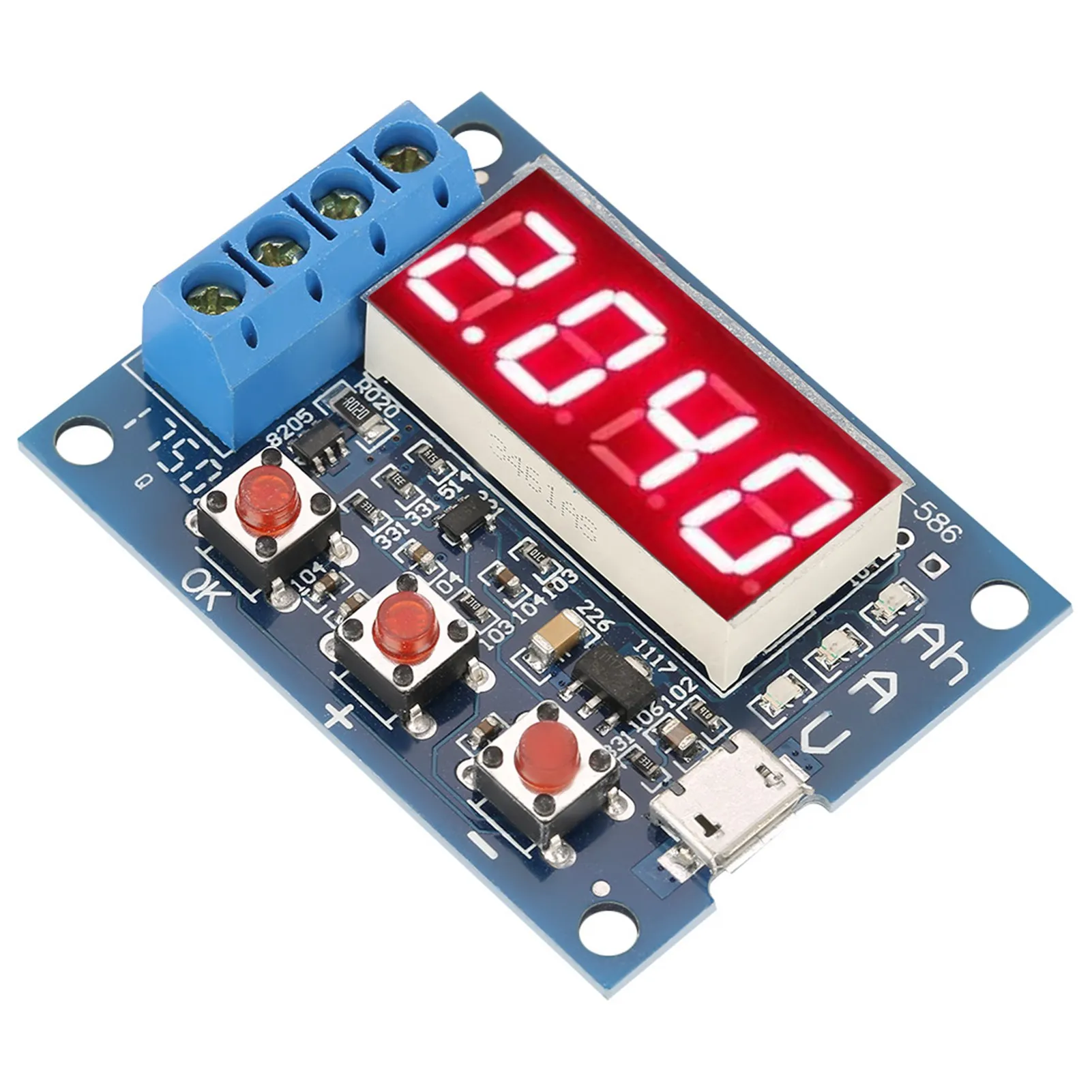 ZB2L3 Battery Capacity Tester External Load Discharge Type 1.2-12V Battery  Equal Capacity Test High Quality